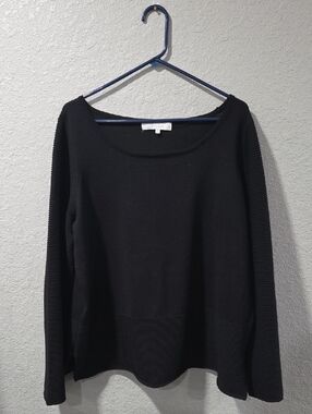 Verve Ami Black Knit Top